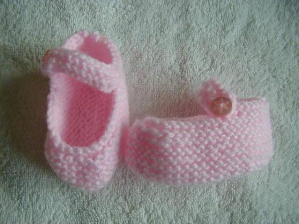Image 2 of Hand Knitted Baby Dress And Shoes