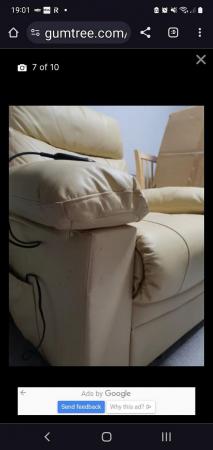 Image 1 of 2 Armchair with electric remote control very stable