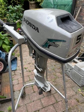 Image 5 of Honda 5hp BF5A Outboard Engine Short Shaft, Good Condition.