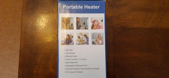 Image 3 of Portable Heater 500 watt Timer Function 1-12 hours