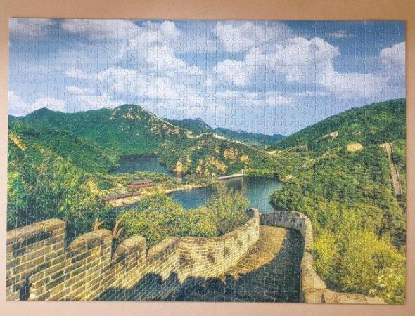 Image 3 of 1000 piece jigsaw called GREAT WALL OF CHINA,  ONLY DONE ONC