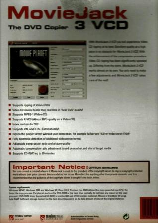 Image 3 of DVD COPIER: MOVIEJACK 3 VCD & DVD-R DISCS