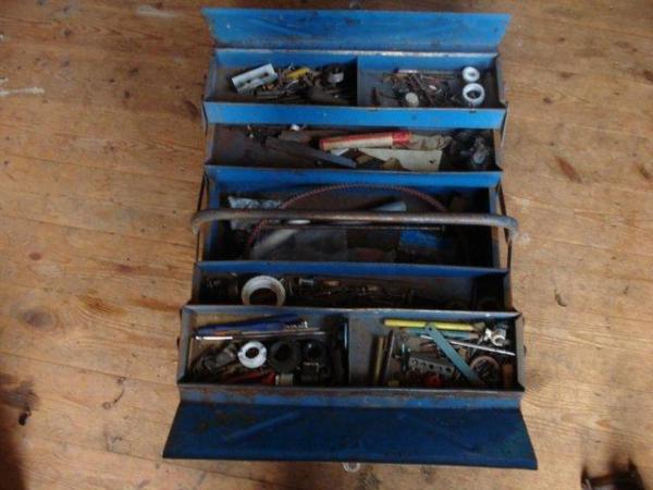 Image 3 of Vintage Bluemetal Tool box with