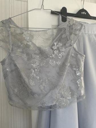 Image 3 of silver grey skirt and top from coast