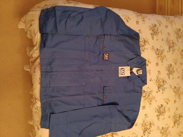 Preview of the first image of Wenaas Workwear Overall Jacket Royal Blue XL.