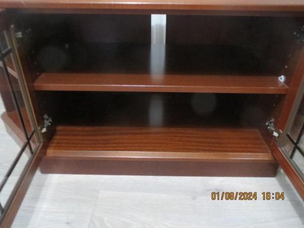 Image 2 of TV Stand cabinet with shelves.