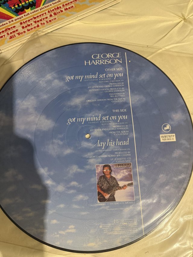 George Harrison Picture LP never played ion plastic cover — photo 2 of 3