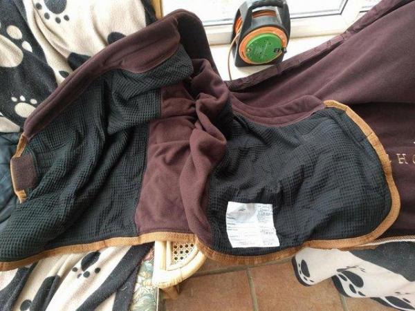 Image 3 of NEW SCHOCKEMOHLE FIRST CLASS PLUS LOGO FLEECE 6ft6" BROWN/CR
