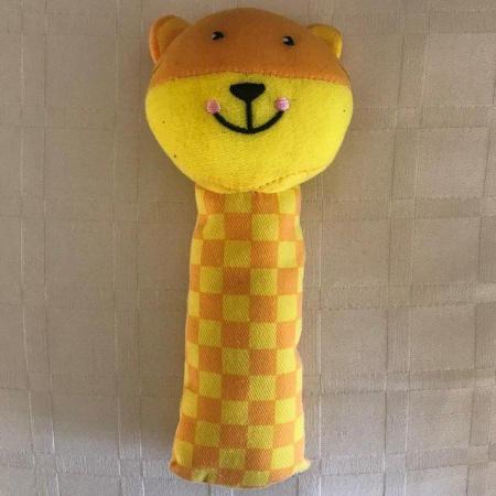 Image 1 of Baby rattle, squeeky cat  – perfect for little hands!