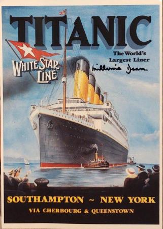 Image 2 of Collectors Titanic White Star Line Postcard