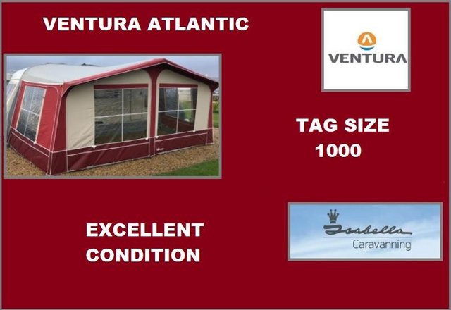 Preview of the first image of Caravan Awning Quality Ventura Made by Isabella Tag 1000 Siz.