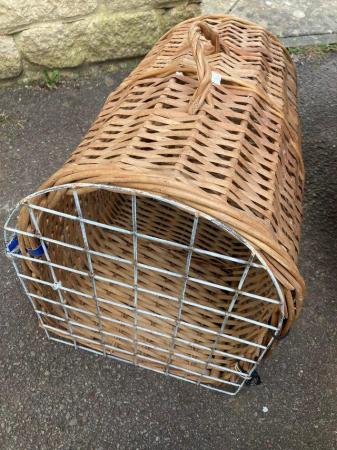 Image 2 of Woven Willow Cat Basket/Carrier