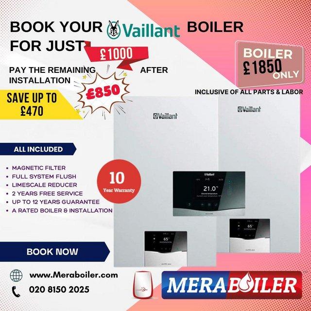 Preview of the first image of Vaillant Boiler from £1600, supply and fit..