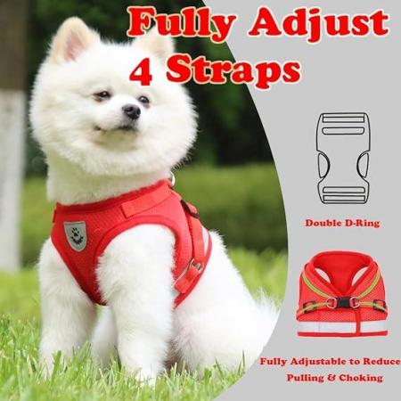 Image 3 of No Pull Pet Dog Vest Harness with Handle medium new