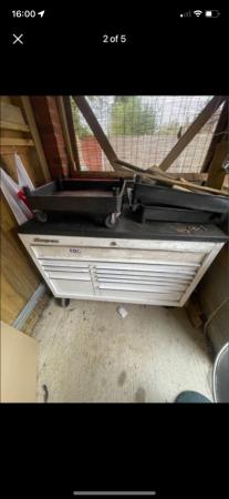 Image 1 of White Snap on tool box for sale