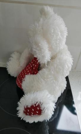 Image 13 of A White Shaggy 16" Boyds Bear.