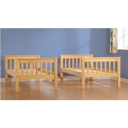 Image 1 of NEPTUNE BUNK BED IN NATURAL PINE WITH WINCHESTER MATTRESSES