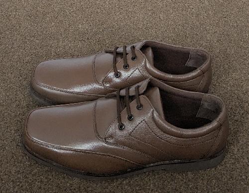 Image 2 of Smart Mens Brown Leather Shoes By Clifford James - Size 10