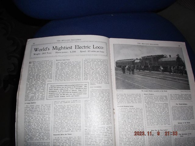 Preview of the first image of Meccano magazine dated January 1925)101 years old) VGC.