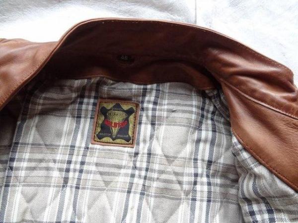 Image 2 of Belstaff-style brown leather jacket - unworn