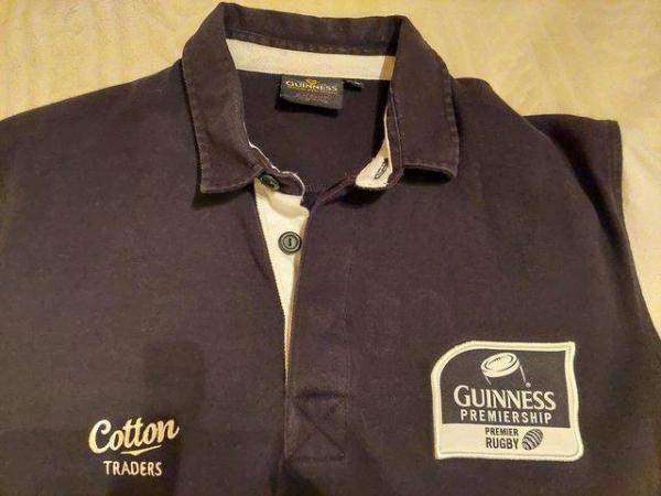 Image 3 of Men's Guinness Premiership rugby shirt, size medium.