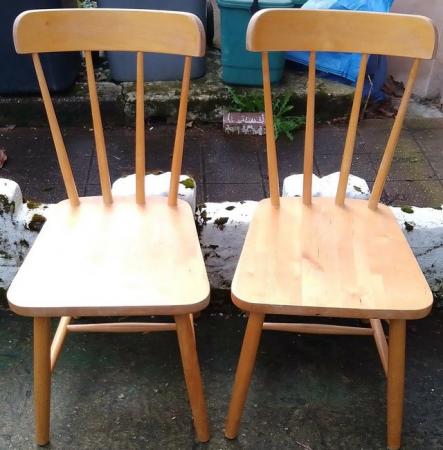 Image 3 of IKEA Vintage Dining Chairs x two
