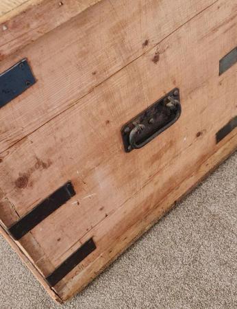 Image 2 of Antique 1790-1840 Officer's Campaign Trunk/Chest