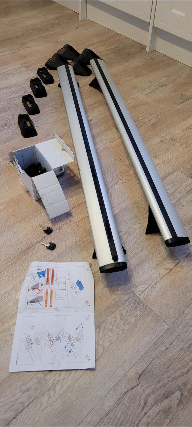 Preview of the first image of Cruz Mercedes A180 Roof Bars for sale.