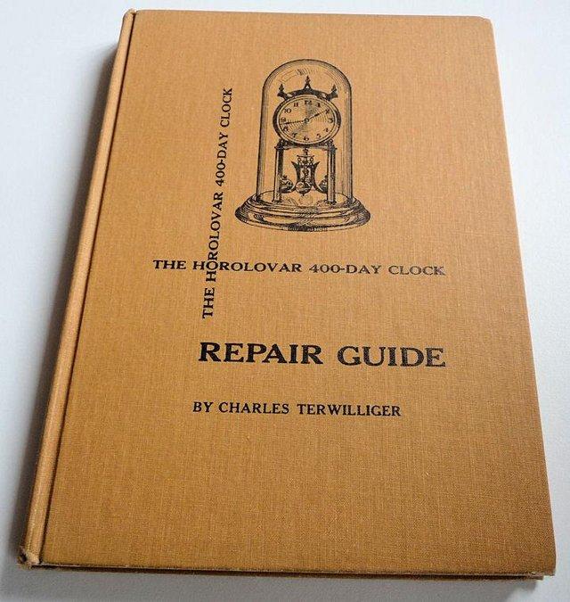 Preview of the first image of HOROLOVAR 400 DAY CLOCK REPAIR GUIDE by CHARLES TERWILLIGER.