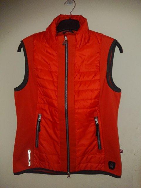 Preview of the first image of Cavallo Ladies Gilet (Color: Red/Orange) Size40 (UK Size 12).