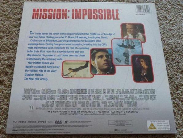 Image 2 of Mission:Impossible, Laserdisc (1996)
