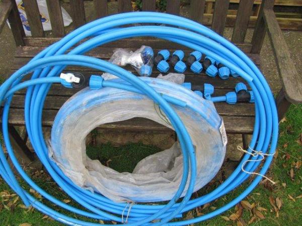 Image 1 of Left over water pipes and connectors from a DIY plumbing job