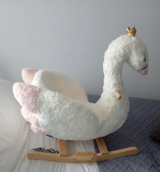 Preview of the first image of Swan baby rocker and baby walker.