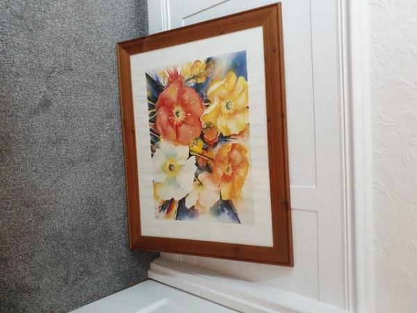 Image 1 of Picture of Large Orange and Yellow Flowers