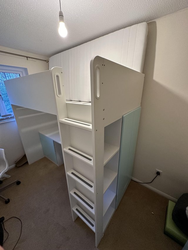 Preview of the first image of Children’s loft bed and drawers.
