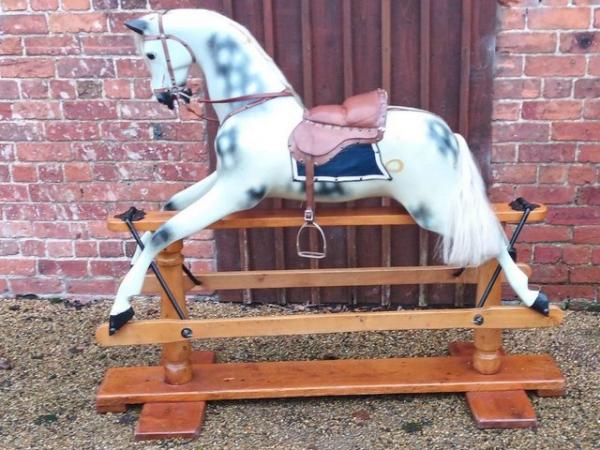 Image 2 of antique rocking horse - full size - can deliver