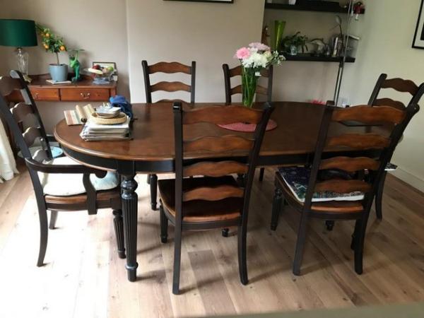 Image 3 of Dining table and six chairs