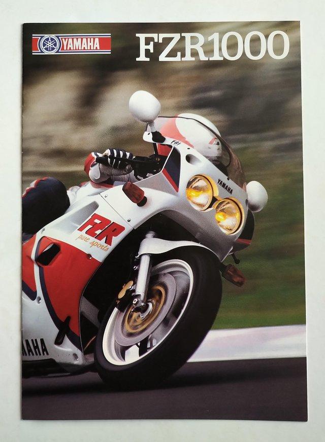 Preview of the first image of Yamaha FZR1000 UK Sales Brochure.