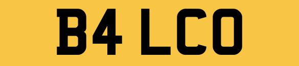 Preview of the first image of B4LCO Number Plate Private Personalised Registration.