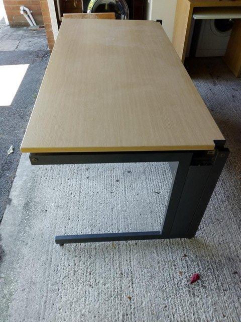 Preview of the first image of Office desk with beech effect finish.