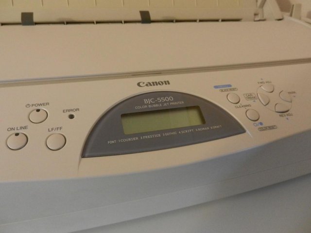 Preview of the first image of Canon BJC 5500 A2 Printer.