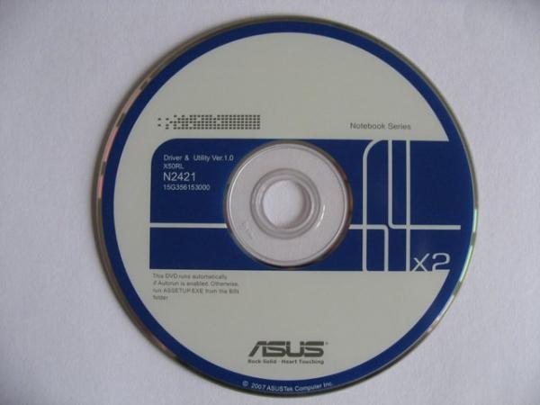 Image 1 of ASUS Driver & Utility Disc - N2421  V1.0 for X50RL