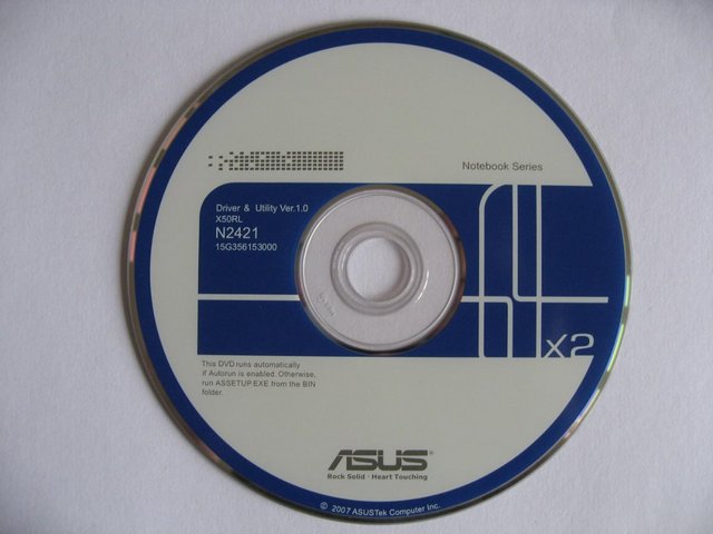 Preview of the first image of ASUS Driver & Utility Disc - N2421  V1.0 for X50RL.