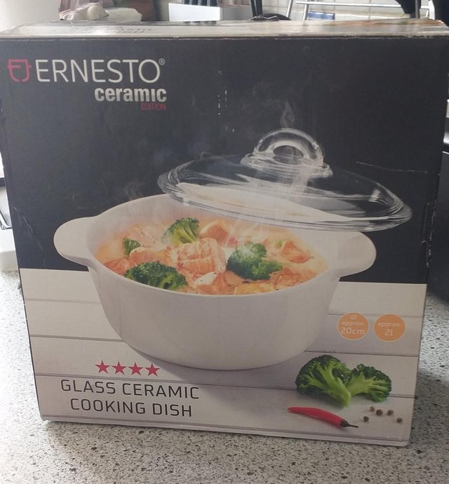 Preview of the first image of new ERNESTO glass ceramic cooking dish.