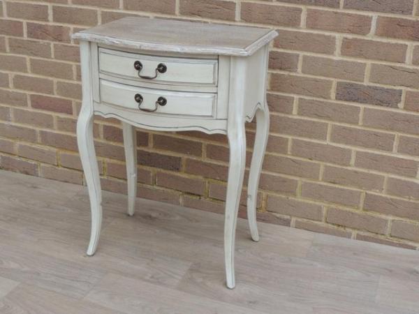 Image 7 of Tall French Cream Side Table (UK Delivery)