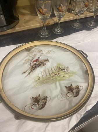 Image 3 of Hunting memorabilia glass’s and tray