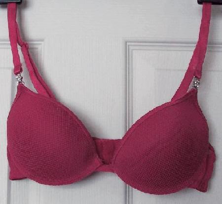 Image 1 of Ladies underwired bra with diamante detail - sz 32A  B24