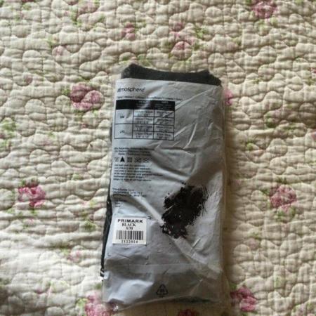 Image 4 of Size S Black Lacey Tights BNIP, Never Worn.