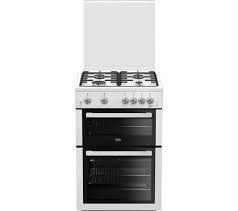 Image 1 of BEKO 60CM WHITE GAS COOKER-GLASS LID-4 BURNERS-WOW*FAB