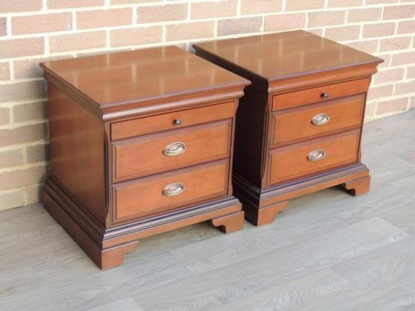 Image 2 of Pair of Stag Bedside Tables (UK Delivery)